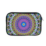 Colorful purple green mandala pattern Apple MacBook Pro 13  Zipper Case Front