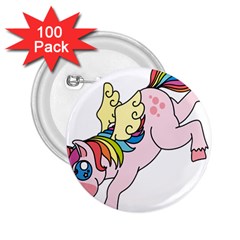 Unicorn Arociris Raimbow Magic 2 25  Buttons (100 Pack)  by Nexatart