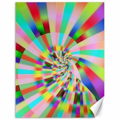 Irritation Funny Crazy Stripes Spiral Canvas 18  X 24   by designworld65