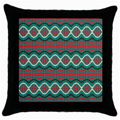 Ethnic Geometric Pattern Throw Pillow Case (black) by linceazul