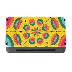 Textured Tropical Mandala Memory Card Reader With Cf by linceazul