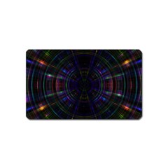 Psychic Color Circle Abstract Dark Rainbow Pattern Wallpaper Magnet (name Card) by Mariart