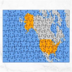 Map Transform World Rectangular Jigsaw Puzzl by Mariart