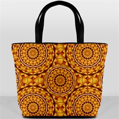 Golden Mandalas Pattern Bucket Bags by linceazul