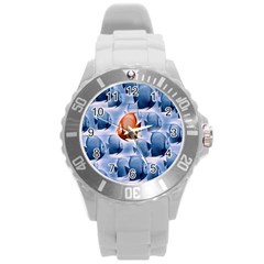 Swim Fish Round Plastic Sport Watch (l)