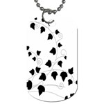 Black Leaf Dog Tag (Two Sides) Back