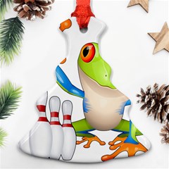 Tree Frog Bowler Christmas Tree Ornament (two Sides) by crcustomgifts