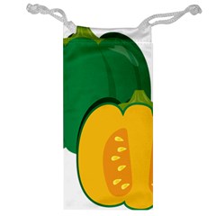 Pumpkin Peppers Green Yellow Jewelry Bag