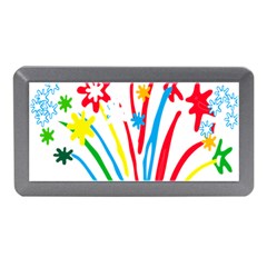 Fireworks Rainbow Flower Memory Card Reader (mini) by Mariart