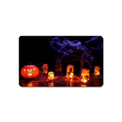 Awaiting Halloween Night Magnet (name Card) by gothicandhalloweenstore