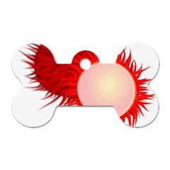 Rambutan Fruit Red Sweet Dog Tag Bone (one Side)