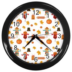 Thanksgiving Wall Clocks (black) by Valentinaart