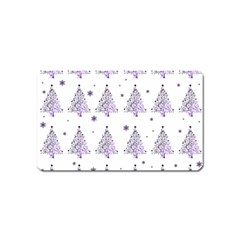 Christmas Tree - Pattern Magnet (name Card) by Valentinaart