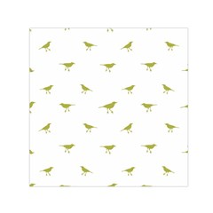 Birds Motif Pattern Small Satin Scarf (square) by dflcprints