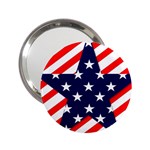 Patriotic Usa Stars Stripes Red 2.25  Handbag Mirrors Front