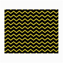 Yellow Chevron Small Glasses Cloth by jumpercat