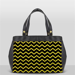 Yellow Chevron Office Handbags by jumpercat