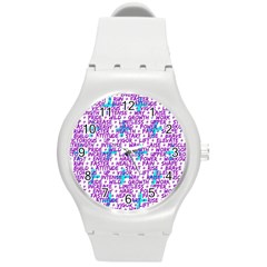 Hard Workout Round Plastic Sport Watch (m) by jumpercat