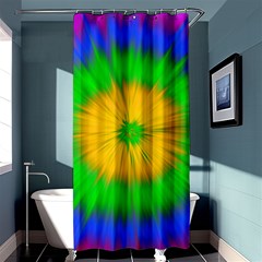 Spot Explosion Star Experiment Shower Curtain 36  X 72  (stall)  by BangZart