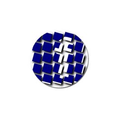 Facebook Social Media Network Blue Golf Ball Marker by Celenk