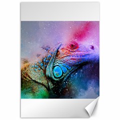 Lizard Reptile Art Abstract Animal Canvas 12  X 18   by Celenk