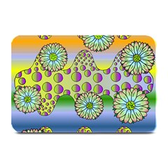 Amoeba Flowers Plate Mats by CosmicEsoteric