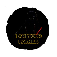 Darth Vader Cat Standard 15  Premium Round Cushions by Valentinaart