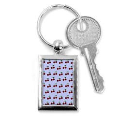 Blue Cherries Key Chains (rectangle)  by snowwhitegirl