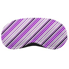 Purple Diagonal Lines Sleeping Masks by snowwhitegirl