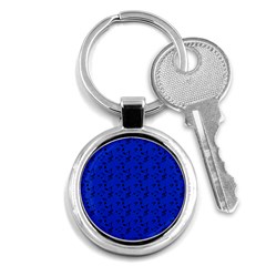 Royal Blue Music Key Chains (round)  by snowwhitegirl