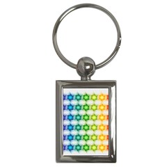 Background Colorful Geometric Key Chains (rectangle)  by Nexatart