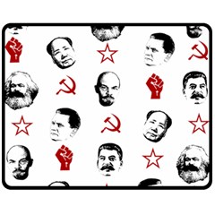 Communist Leaders Fleece Blanket (medium)  by Valentinaart