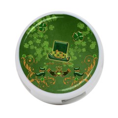 Happy St  Patrick s Day With Clover 4-port Usb Hub (one Side) by FantasyWorld7