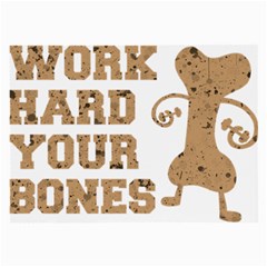 Work Hard Your Bones Large Glasses Cloth (2-side) by Melcu