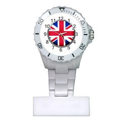 United Kingdom Country Nation Flag Plastic Nurses Watch by Nexatart