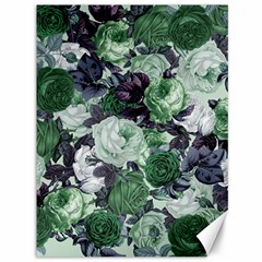 Rose Bushes Green Canvas 36  X 48   by snowwhitegirl