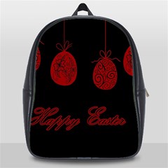 Easter Eggs School Bag (xl) by Valentinaart