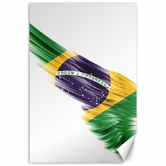 Flag Of Brazil Canvas 24  X 36  by Sapixe