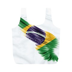 Flag Of Brazil Full Print Recycle Bags (m)  by Sapixe