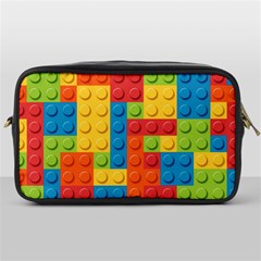 Lego Bricks Pattern Toiletries Bags by Sapixe