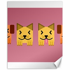 Pet Animal Feline Domestic Animals Canvas 16  X 20   by Simbadda