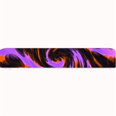 Swirl Black Purple Orange Small Bar Mats by BrightVibesDesign