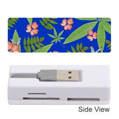 Leaves On Blue Memory Card Reader (stick)  by LoolyElzayat