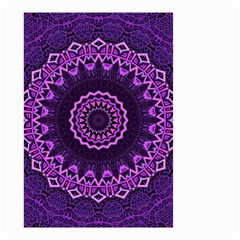 Mandala Purple Mandalas Balance Small Garden Flag (two Sides) by Sapixe