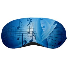 Blue Music Notes Sleeping Mask by plugindeals