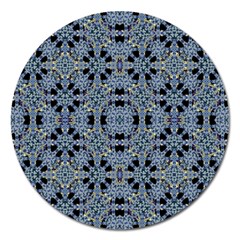 Oriental Ornate Pattern Magnet 5  (round) by dflcprints