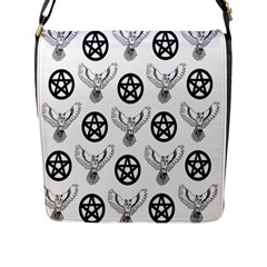 Owls And Pentacles Flap Messenger Bag (l)  by IIPhotographyAndDesigns