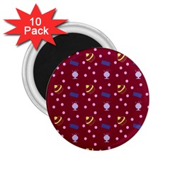 Cakes And Sundaes Red 2 25  Magnets (10 Pack)  by snowwhitegirl