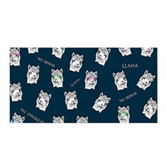 Llama Pattern Satin Wrap by Valentinaart