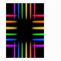 Neon Light Abstract Pattern Lines Small Garden Flag (two Sides) by Sapixe